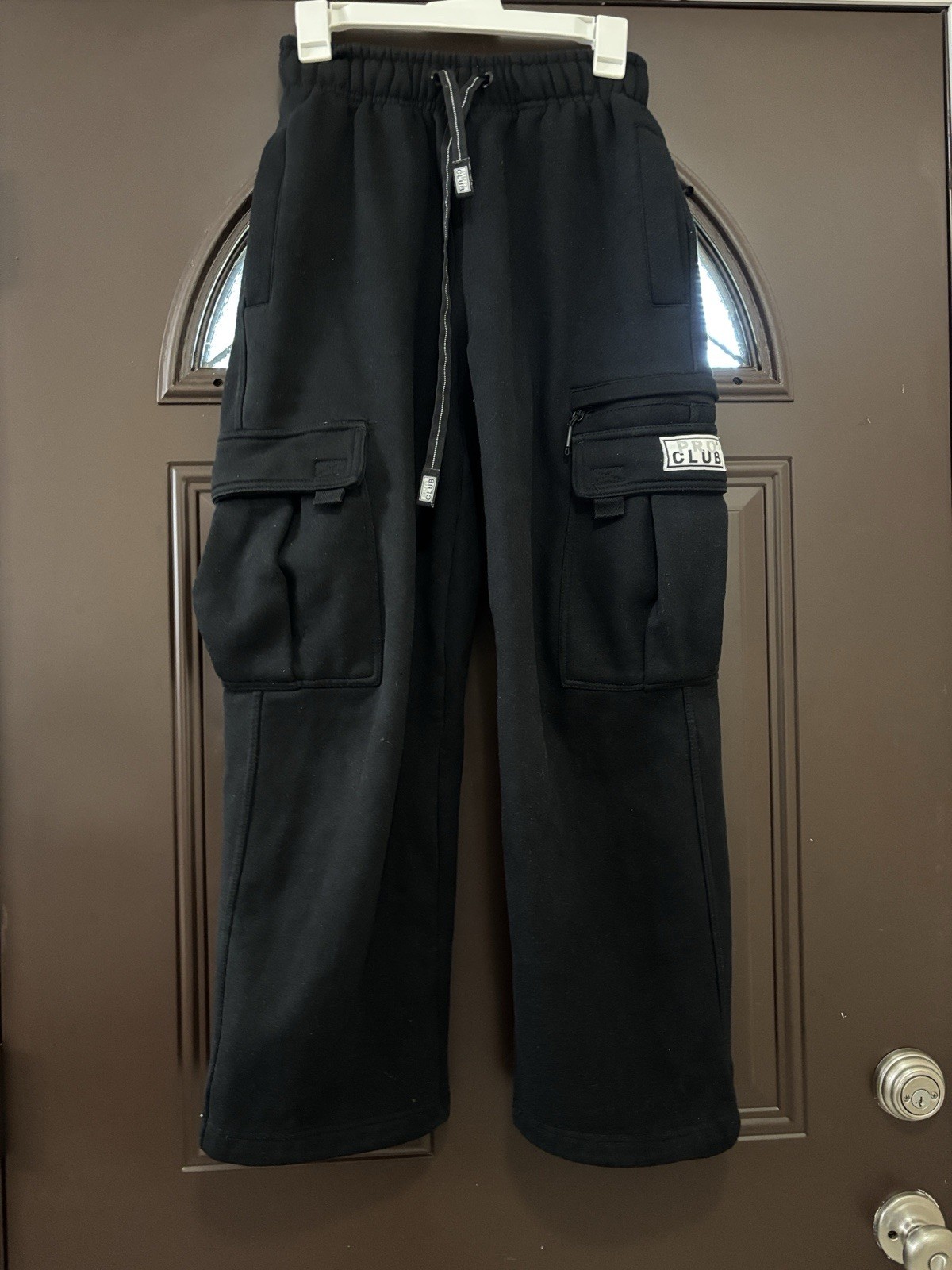 Pro Club Men’s Black Heavyweight Fleece Sweatpants Relaxed Straight Leg S