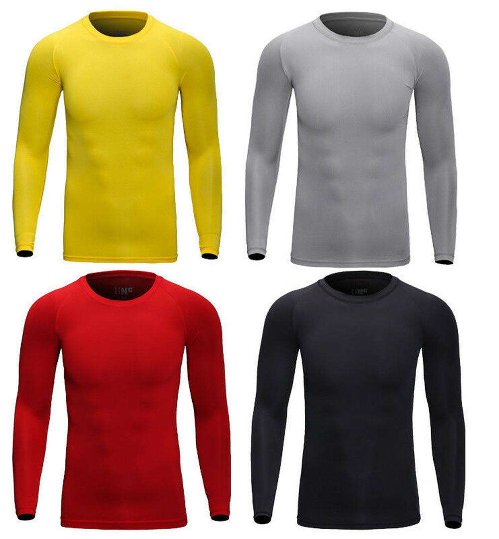 Men’s Long Sleeve Thermal Underwear Johns Winter Warm Basic Crew Tops Shirt USA