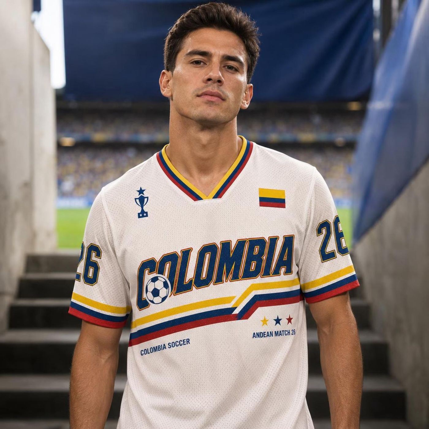 Custom Colombia Soccer Jersey, Personalized Football Fan Shirt, Colombia Unisex