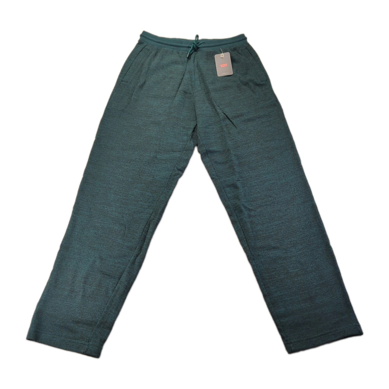 Levi’s Men’s Sweatpants Size M Green Drawstring Pockets Relaxed Taper Fit New