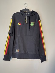 Adidas Jamaica Football X Bob Marley 2026 DNA Men’s Fleece Hoodie Black Sz L