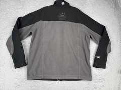 Mountain Hardwear Jacket Mens Large Gray Black Fleece Softshell Sapporo Beer
