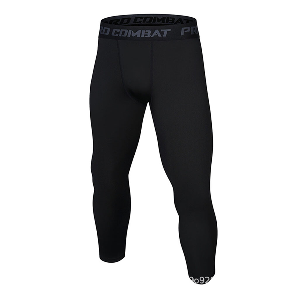 Mens Compression Pants Base Layer Sports Workout Running Breathable Gym Leggings