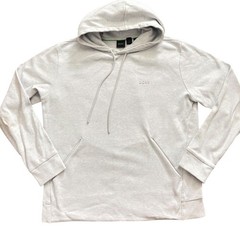 Hugo Boss Soody X Mens Light Grey Heather Logo Pullover Hoodie Size M zz89