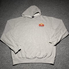 Bird Dogs Hoodie Mens Large Gray Logo Pullover Spellout Hooded Sweatshirt