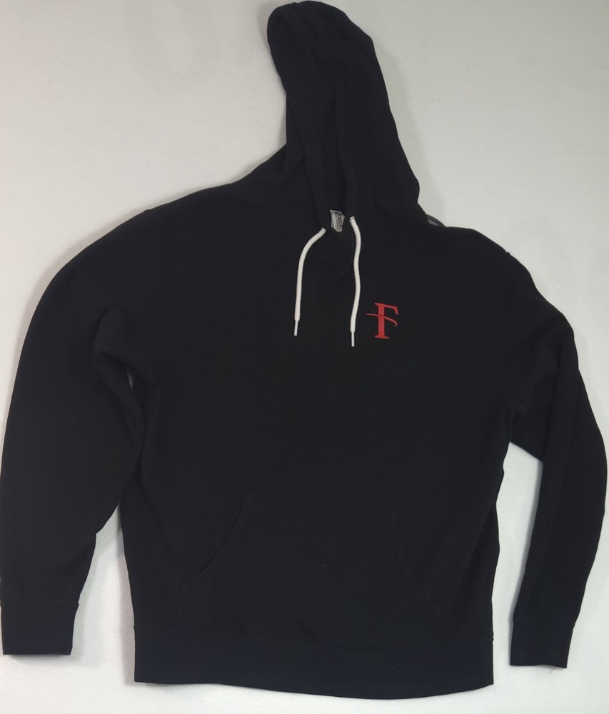 Independent Trading Company Black Pullover Hoodie XL Red FirstTrust Logo