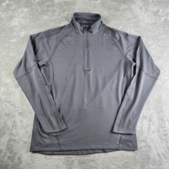 Ogio Endurance Shirt Mens Medium Gray 1/4 Zip Mick Neck Long Sleeve Golf Atletic