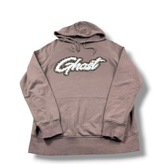 Ghost Lifestyle Limited Edition Leopard Print Logo Light Brown Pullover Hoodie M