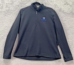 Nike Golf Pullover Mens XL Black Therma-Fit Quarter Zip Boeing Classic