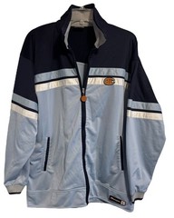 Champion Retro Track Jacket Sz Large Y2K Basketball Warmup Russia