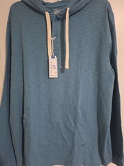 Southern Tide Mens XL Sunfarer Hoodie 100% Cotton Color Niagara