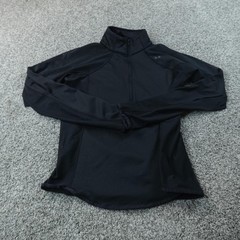 Under Armour Jacket Mens L Black ColdGear Reactor Full Zip Insulated Coat Gym