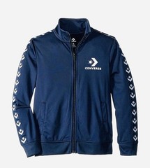 Converse Full Zip Spring Track Training Jacket Navy Blue White Size S SKU0131