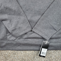 Adidas Elevated Pullover Hoodie Mens Large Gray Heather Lightweight Stretch NWT