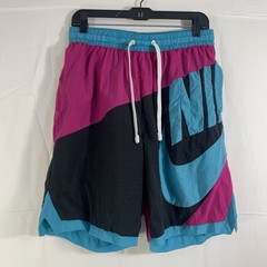 Nike Throwback Futura Basketball Shorts Mens LG Teal Black Pink Colorblock Y2K