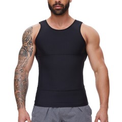 Shapertop for Men Slimming Tank Compression Shirt Gynecomastia Belly Shapewear