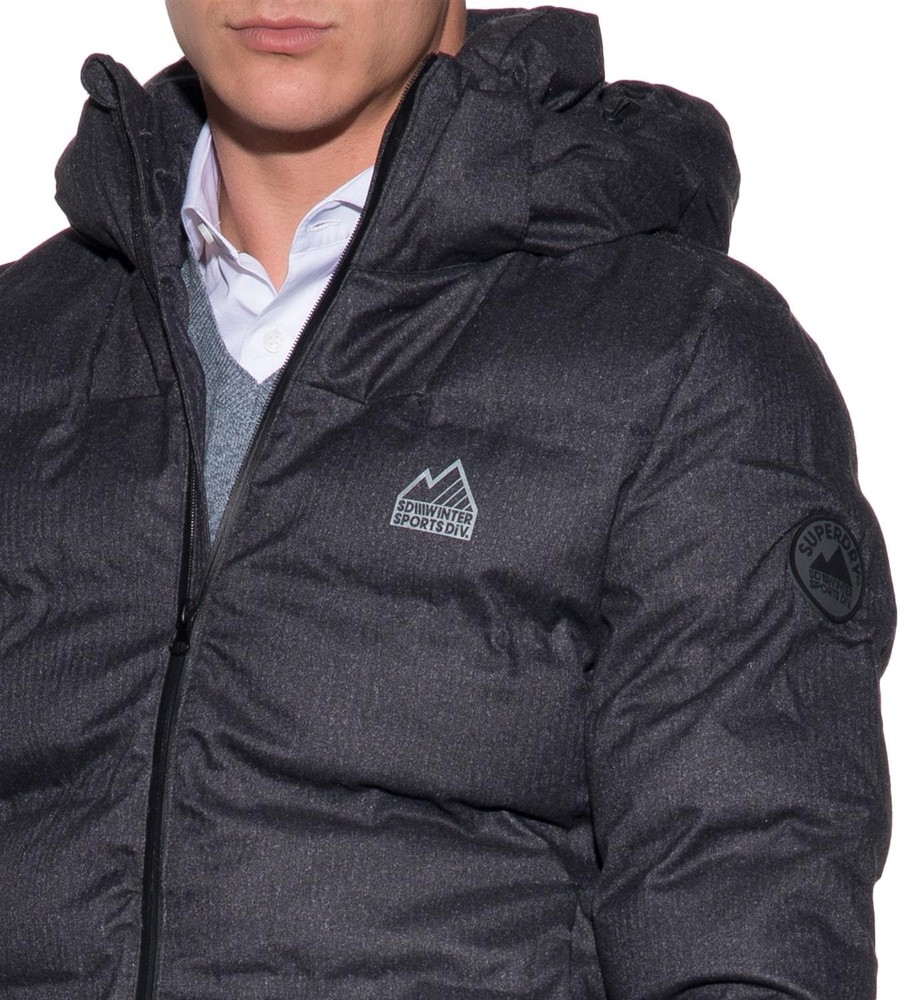 SUPERDRY M5009DP Men’s Echo Quilt Jacket Puffer Bubble Coat Hoodie LW Parka