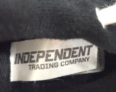 Independent Trading Company Black Pullover Hoodie XL Red FirstTrust Logo
