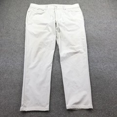 Lululemon Pants Mens 36 White Woven Khakis Stretch Pockets Golf Casual Wear