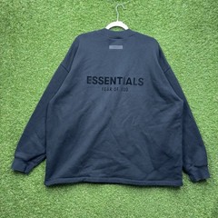 Essentials Fear Of God Sweatshirt Mens Large Classic Spellout Crewneck High Neck