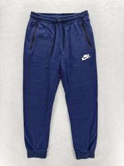 Nike Sportswear Advance 15 Knit Joggers Mens Large Blue Tapered Pants Gym Sports