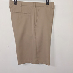 Ben Hogan Performance Mens Golf Shorts Khaki Beige Flat Front Stretch 5 Pkts 38