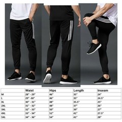 Man Activewear Track Pants Slim Fit Jogger Training Sweatpants Sport Gym Stretch