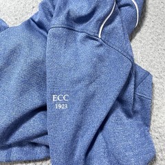 Johnnie-O Pullover Mens Large Blue 1/4 Zip Mock Neck Golf Shirt Logo ECC 1923