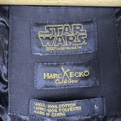 Star Wars Marc Ecko Cut & Sew Darth Vader Beaded Full Zip Black Hoodie SZ L 2007
