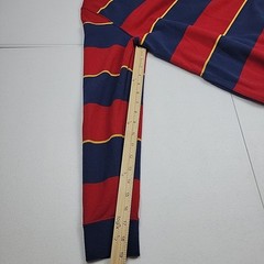 Nike SB Striped Red Blue Yellow Snap Buttons Long Sleeve DA4207-410 Mens Medium