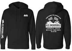 AL’S PULLOVER HOODIE-BLACK XLARGE Snowmobiling Apparel Comfortable IND4000B-XL