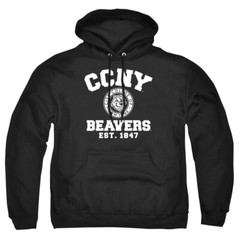 City College Of New York Adult Pullover Hoodie Circle Logo, Black, S-3XL