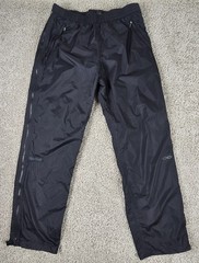 Marmot PreCip Eco Full Zip Rain Pants Mens XL Ripstop Straight Adjustable Black
