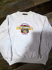 Vintage Soffe Men’s Gray USAF Academy Crewneck Pullover Fleece Sweatshirt XL