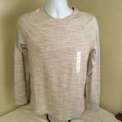 Goodfellow & Co Mens Pullover Shirt Masonry Gray Medium Long Sleeve NWT FS!