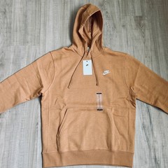 Nike Club Pullover Hoodie Flax Brown Sports Outdoor Preppy Men’s Size Medium New