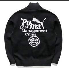 NWT Lost Management Cities x Puma Full Zip Jacket Black MENS MEDIUM PUMA