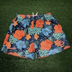 Inaka Power Mesh Shorts Floral Tropical Elastic Waist Pockets XXL Mens 2XL