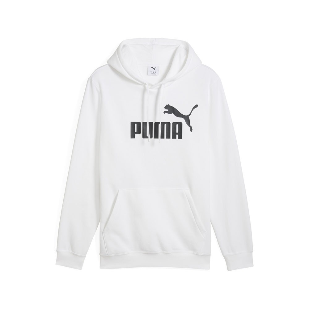 PUMA Essentials No. 1 Logo Pullover Hoodie Mens White Casual Outerwear 68257002