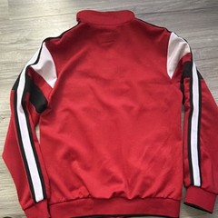 BKYS Men’s Colorblock Track Jacket Full Zip Pockets Red/Black/White M
