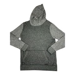 Express Mens Hoodie Large Gray Fleece Pullover Athleisure Sweatshirt